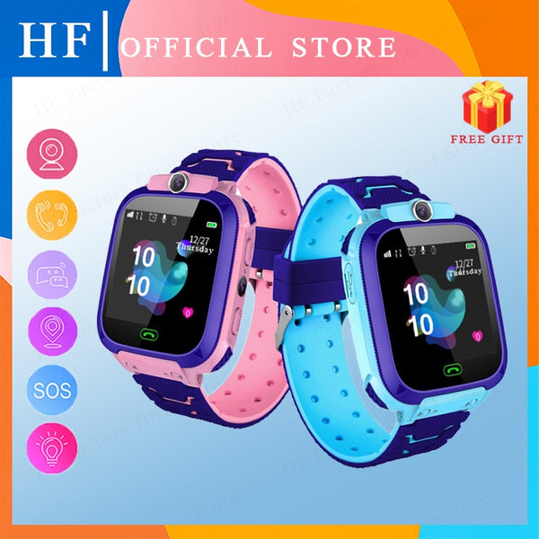 Kids Smart Watch 2022 New SOS Smartwatch For Children Sim Card LBS Location Photo Waterproof Gift For Boys and Girls IOS Android