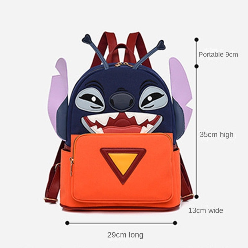 Disney Stitch Cute Kids Backpack Back To School Pack Travel Girls Mochila Kawaii Kindergarten Prepare For New Semester Schoolbag