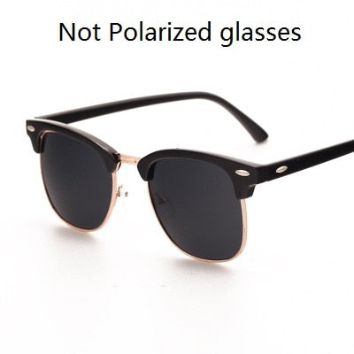 Classic Semi-Rimless Sunglasses Men's Women 2022 Square Polarized Sun glasses Men Oculos De Sol Gafas UV400 Retro Eyewear