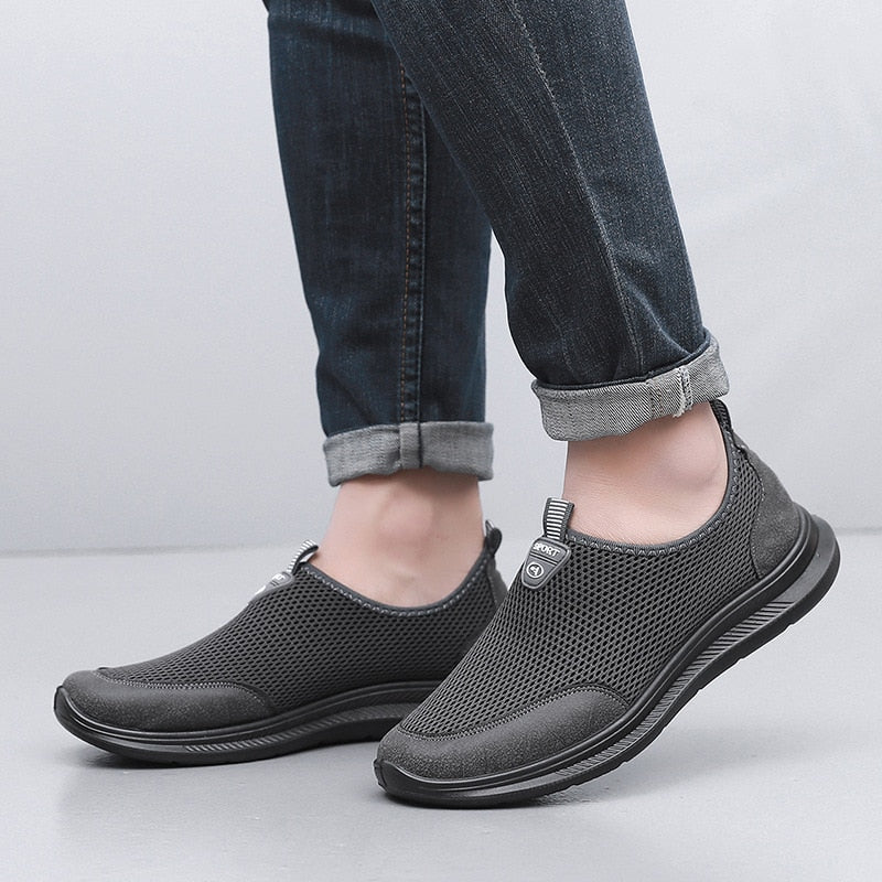 Breathable Men Loafers Slip-on Mens Driving Shoes Summer Causal Shoes New Men&