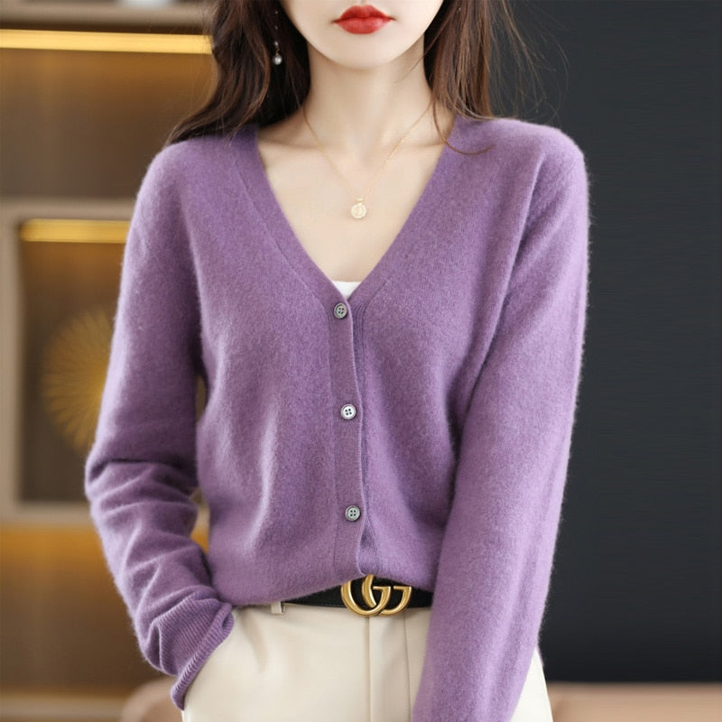 Knitted Cardigan Women&