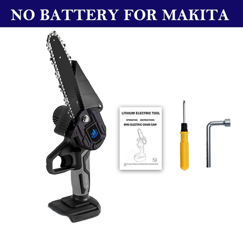 3000W 6 Inch Electric Chainsaw for Makita 18V Battery Rechargeable Mini Woodworking Cutter Hacksaw Garden Power Tools Chain Saw