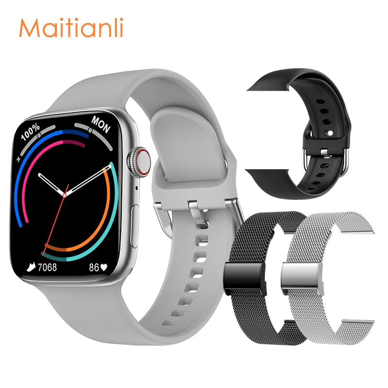 2022 Men Women Smart Watch NFC Door Access Unlock Smartwatch Bluetooth Call Fitness Bracelet Custom Watch Face Wireless Charging