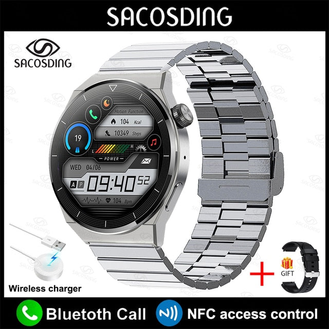 2022 NFC Smart Watch Men GT3 Pro AMOLED 390*390 HD Screen Heart Rate Bluetooth Call IP68 Waterproof SmartWatch For Huawei Xiaomi