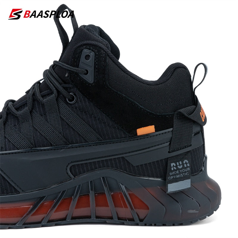 Baasploa Winter Shoe For Men Warm Walking Shoes Waterproof Fashion Plush Shoes Male Comfortable Casual Sneaker 2022 New