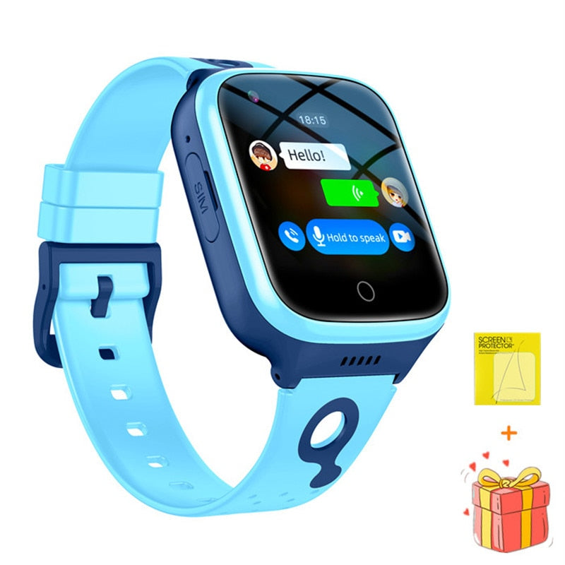 4G Kids Smart Watch Phone 1000mAh Waterproof IP67 Video Call SOS GPS LBS WIFI Location Tracker Remote Monitor Children Watch K9