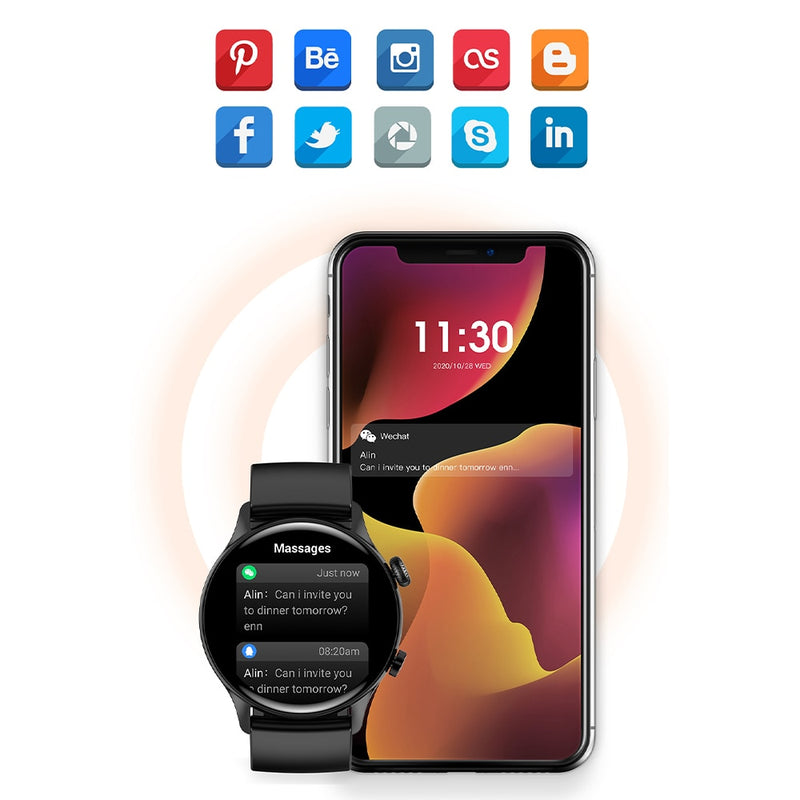 COLMI i30 Flagship Smartwatch Men 1.36 inch AMOLED 390*390 Screen Support Always On Display Smart Watch IP68 Waterproof