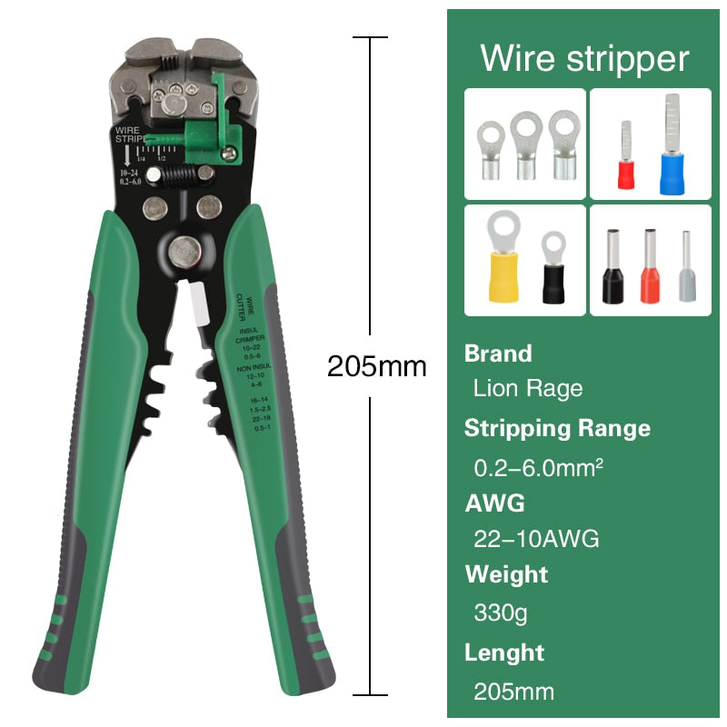 Wire Stripper Tools Multitool Pliers Automatic Stripping Cutter Cable Wire Crimping Electrician Repair Tools