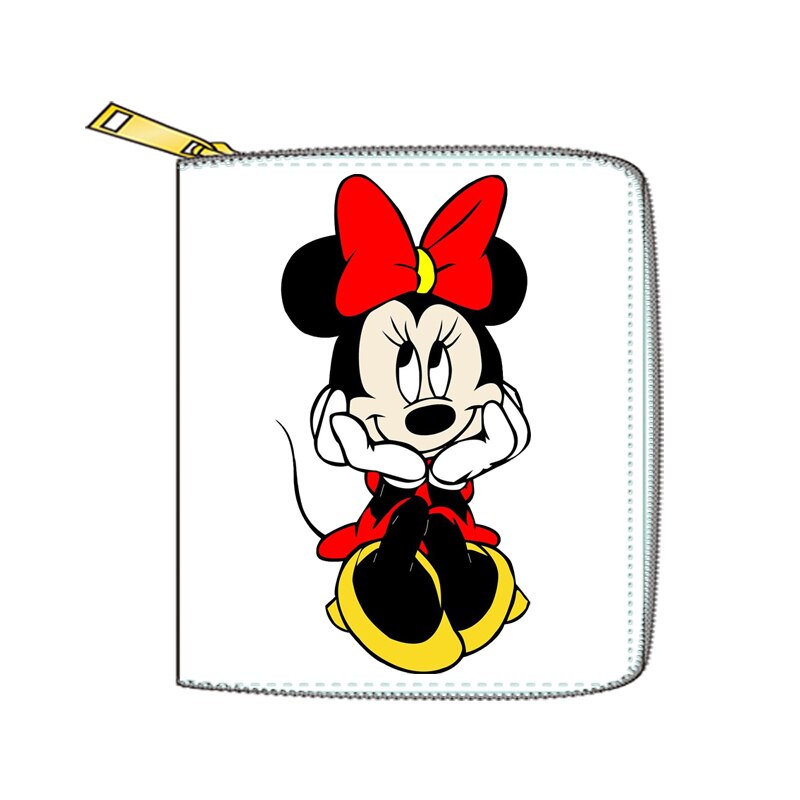 2022 New Mickey Mouse Wallet for Women Disney Cartoon Anime  Purses and Handbags Zipper Mini Coin Purse Girl&