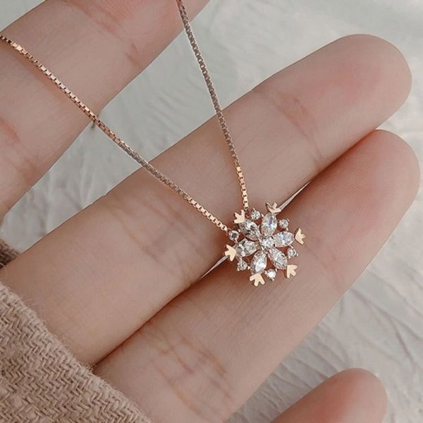 Fashion Cherry Blossoms Flower Necklace For Women Romantic Crystal Zircon Butterfly Flowers Pearl Shell Necklace Wedding Jewelry