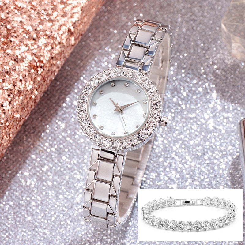 Watch For Women Watches 2022 Best Selling Products Luxury Watch Luxury Brand Reloj Mujer Watch Bracelet Set Diamond Steel Band