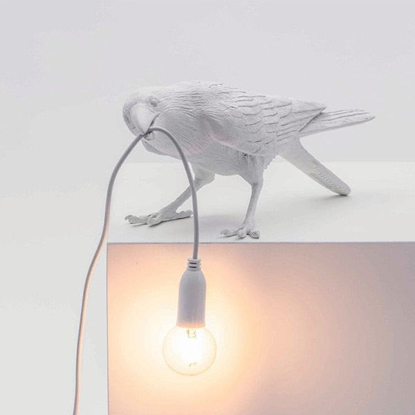 Resin Lucky Bird Crow Wall Lamp Table Lamp Night Light Bedroom Bedside Living Room Wall Lamp Home Decoration