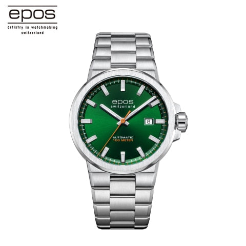 EPOS Luxury Brand Quartz Watches Men&#39;s Blue Angel World Chronograph WristWat Business Casual Steel Leather Band Watch Clock
