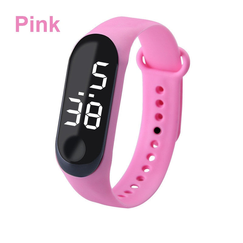 M3 Kids Digital Watches Adjustable Silicone Strap Waterproof Children's Watch Boys Sports Wrist Electronic Smart Watch For Kids