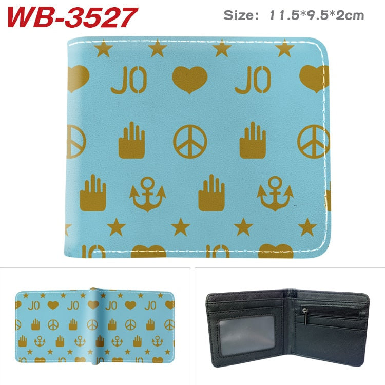 Anime Jojo Bizarre Adventure Cartoon Wallet Men PU Leather Coin Purse with Card Holder