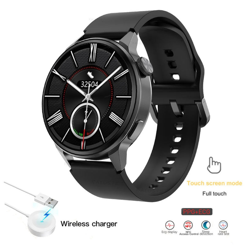 SACOSDING Smart Watch Women NFC Smart Bluetooth Call Sports GPS Track Smartwatch Men Heart Rate ECG PPG Smartwatch For Android