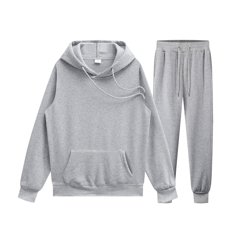 Men&#39;s Clothing Women&#39;s Tracksuit Winter Hoodie Sets Jogging Sweatpants Fleece Jogger Suit Sweatshirt Pullover Fashion 2022