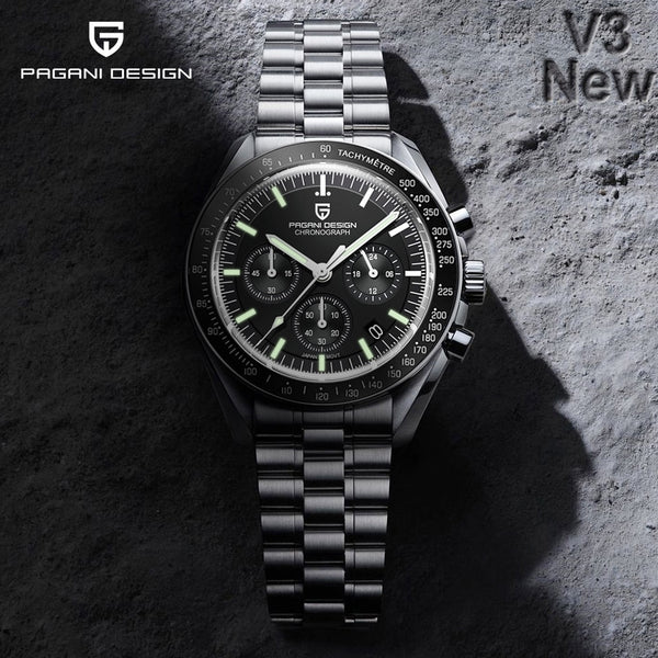 PAGANI DESIGN 2022 New Men&#39;s Watches Top Luxury Quartz Watch For Men Automatic Date Speed Chronograph Sapphire Mirror Wristwatch
