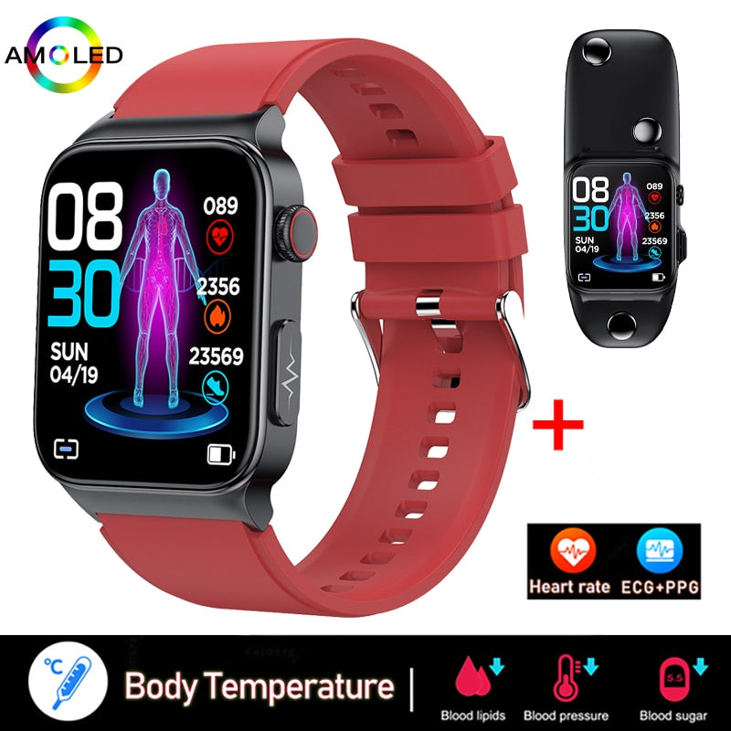 New ECG+PPG Smart Watch Men Laser Treatment Of Hypertension Hyperglycemia Hyperlipidemia Heart Rate Healthy Sport Men Smartwatch