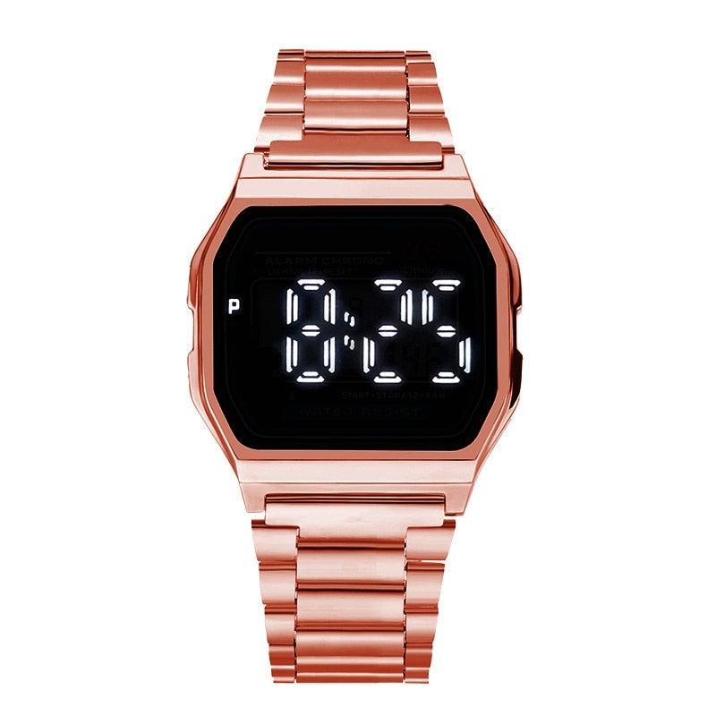 2022 New LED Digital Square Fashion Watch Men Women Multifunction Electronic Sports Wristwatch Watches