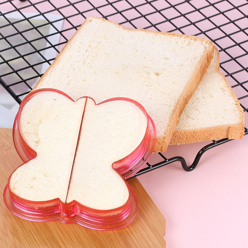 Diy Sandwich Cutter Mould Children Funny Cartoon Lunch Breakfast  Food Cutting Die Bread Mold Baking Tool Kitchen Accessories