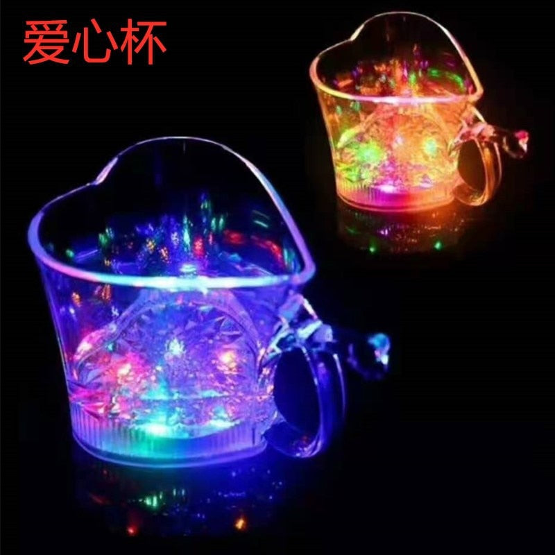 400ml Led Luminous Mug Color Changing Beer Mugs Water Sensor Light-emitting Cup for Neon Party Glow Drinkware Birthday Gift