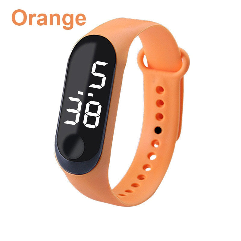 M3 Kids Digital Watches Adjustable Silicone Strap Waterproof Children's Watch Boys Sports Wrist Electronic Smart Watch For Kids