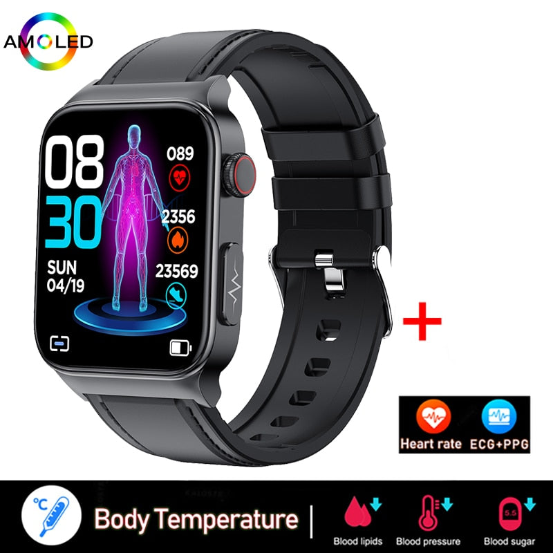 New ECG+PPG Smart Watch Men Laser Treatment Of Hypertension Hyperglycemia Hyperlipidemia Heart Rate Healthy Sport Men Smartwatch