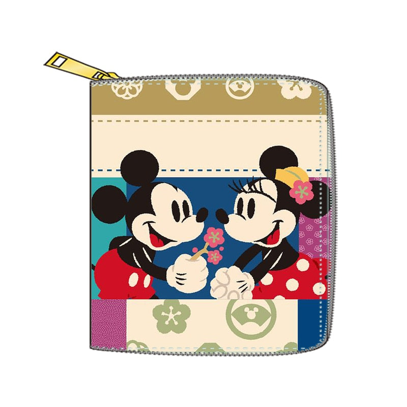 2022 New Mickey Mouse Wallet for Women Disney Cartoon Anime  Purses and Handbags Zipper Mini Coin Purse Girl&