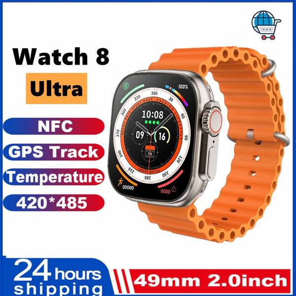 2022 Smart Watch Ultra Series 8 NFC Smartwatch Men Women Bluetooth Call Waterproof Wireless Charging HD Screen for Apple