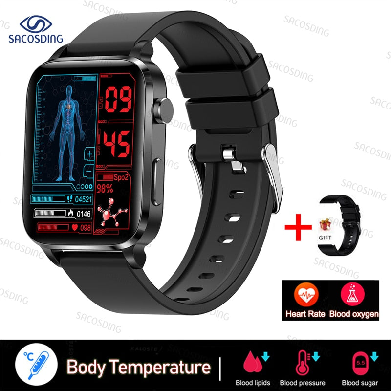 Smart Watch Men Laser Treatment Three High ECG PPG Heart Rate Blood Pressure Health Tracker Smart Watch For Huawei Xiaomi+Gift