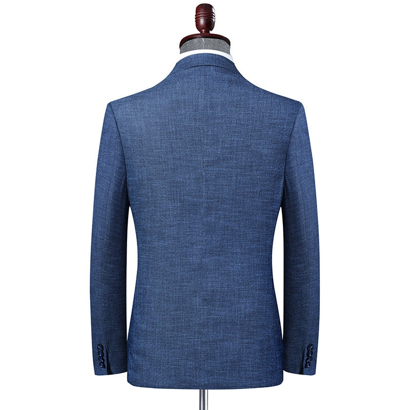 Casual Suit Jackets Blazer for Men Wedding Blue Slim Fit Outwear Oversized Single Breasted Blazers Elegant Luxury Coats Korean