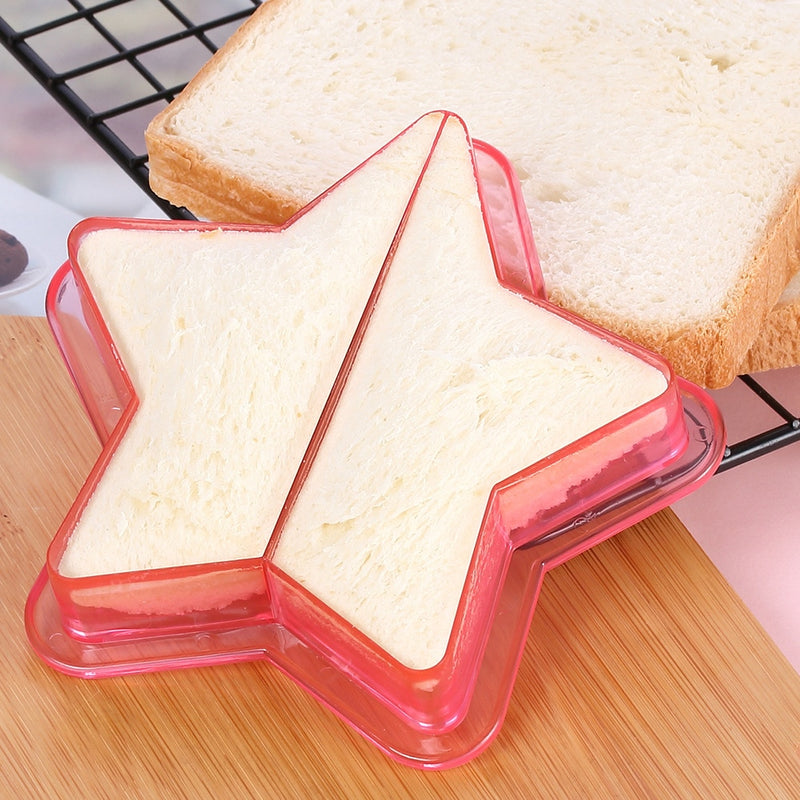 Diy Sandwich Cutter Mould Children Funny Cartoon Lunch Breakfast  Food Cutting Die Bread Mold Baking Tool Kitchen Accessories