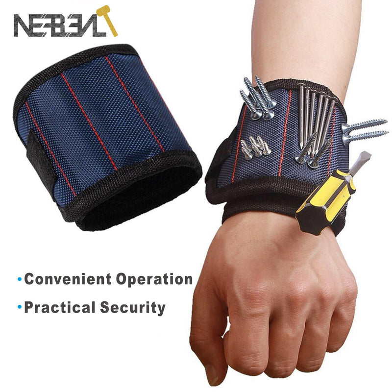 Woodworking Magnetic Wristband Portable Tool Bag Electrician Wrist Tool Belt Screws Nails Drill Bits Holder Repair Tools