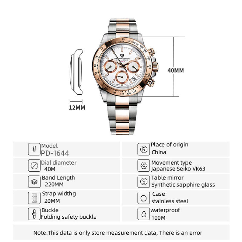 2020 New PAGANI DESIGN Brand Luxury Watches For Men Quartz Wristwatch Men Chronograph Automatic Watch Date Men Relogio Masculino