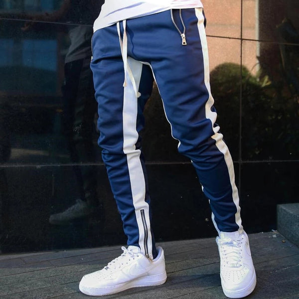 New Men&#39;s Casual Fashion Pants Sportswear Skinny Male Trousers Gyms Tracksuits Bottoms Hip Hop Streetwear Joggers Sweatpants