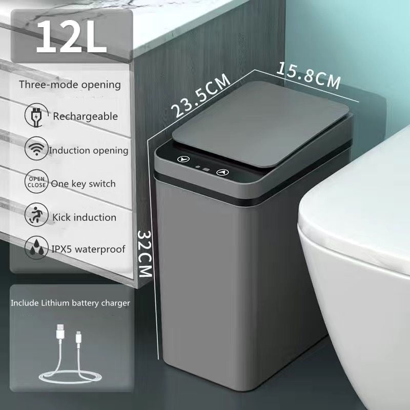 2022 Mijia  Intelligent Trash Can Smart Sensor Dustbin 12L Electric Automatic Rubbish Can USB Waterproof Induction Garbage Bin