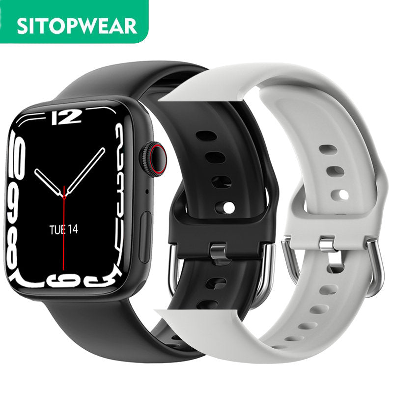 SitopWear Smart Watch 2022 Wireless Charging Smartwatch Bluetooth Calls Watches Men Women Fitness Bracelet Custom Watch Face