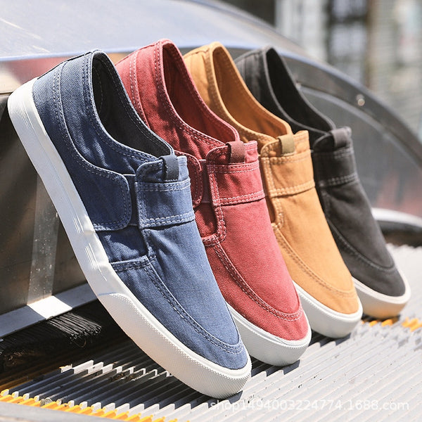 Canvas Shoes Breathable Men&#39;s Slip-on Loafers Men Sneakers Casual Comfortable Male Footwear Designer Shoes Men Zapatos De Hombre