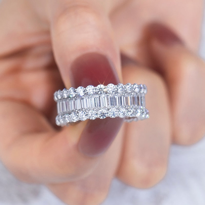 Custom Design 14K Gold 2x4 Emerald Cut Moissanite Ring Engagement Women custom Jewelry