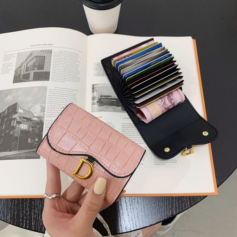 Luxury Women Card Holder Short Wallet Mini Women&