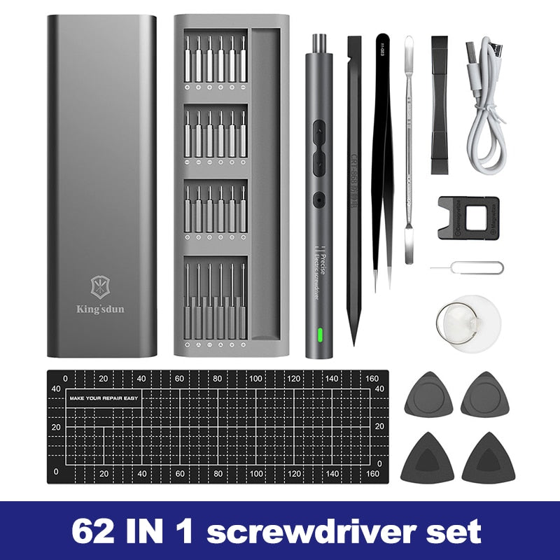 Electric Screwdriver 62/28/120pcs IN 1 Screwdriver Set Large Capacity Power Screwdriver Multi-accessory Precision Power Tools