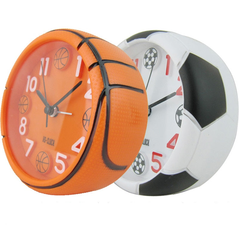 Basketball Football Alarm Clock Desktop Shape Sport Fashion Creative Table Clock 3D Stereo Bedroom Birthday Gift Digital Clock