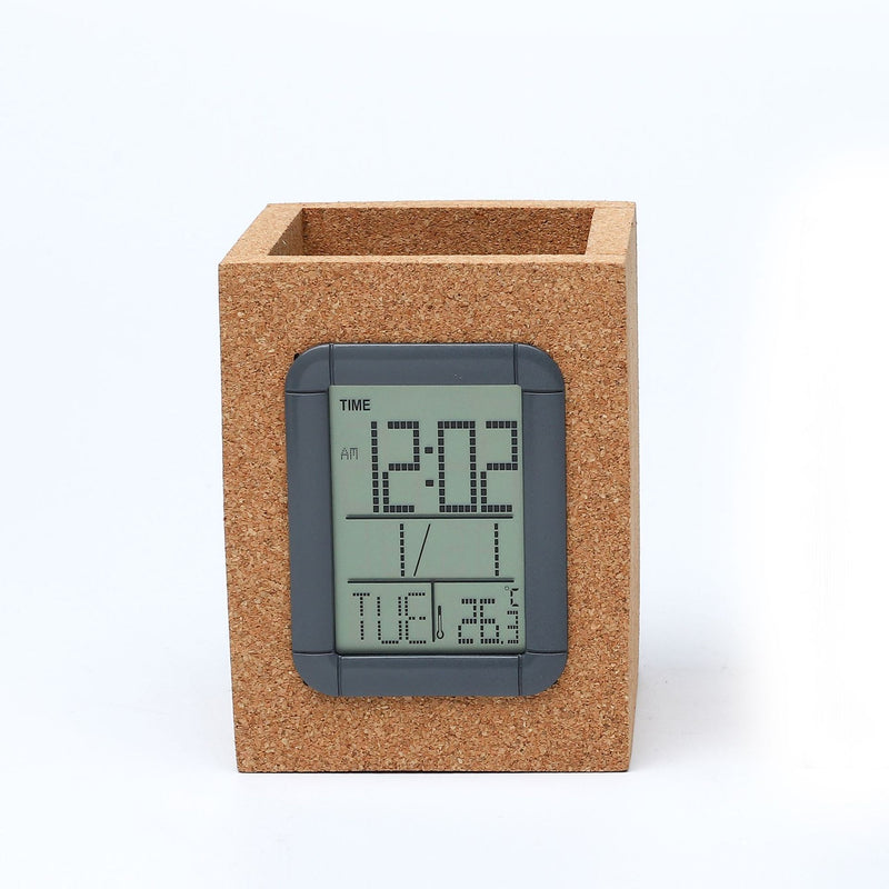 Creative Alarm Clock Multi-function Digital Display Led Clock Date Temperature And Humidity Wooden Home Office Desk Clocks