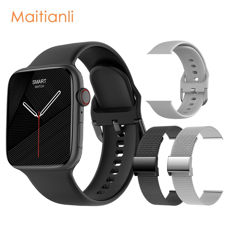 2022 Men Women Smart Watch NFC Door Access Unlock Smartwatch Bluetooth Call Fitness Bracelet Custom Watch Face Wireless Charging