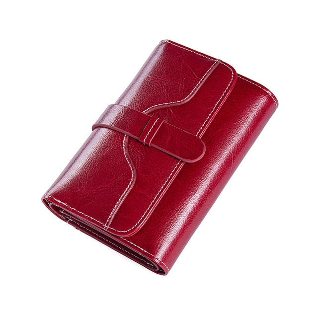 Woman Wallet Genuine Leather Wallets for Women Fashion Luxury  High Quality RFID Card Holder Purse  Female Clutch Bag