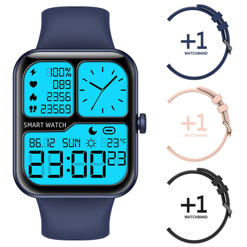 SENBONO 2022 New DIY Watch Face Sport Smart Watch Men 3ATM IP68 Waterproof Heart Rate Monitor Women Smartwatch For Android IOS