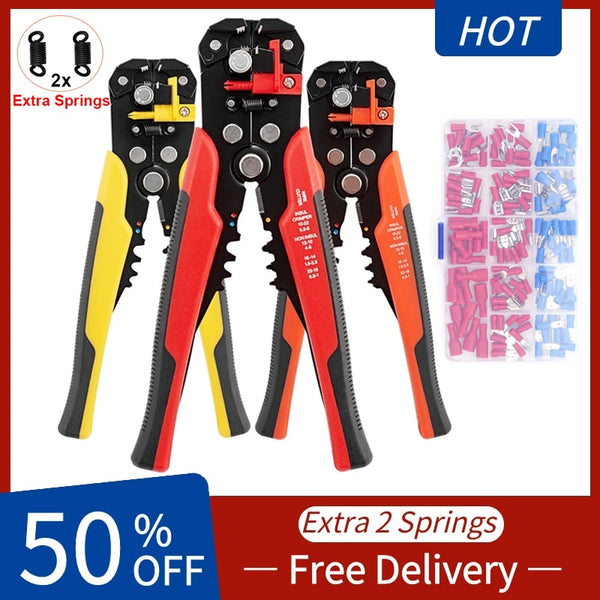 Wire Stripper Multifunctional Pliers Used For Cable Cutting Crimping Terminal 0.2-6.0mm High-precision Automatic Brand Hand Tool