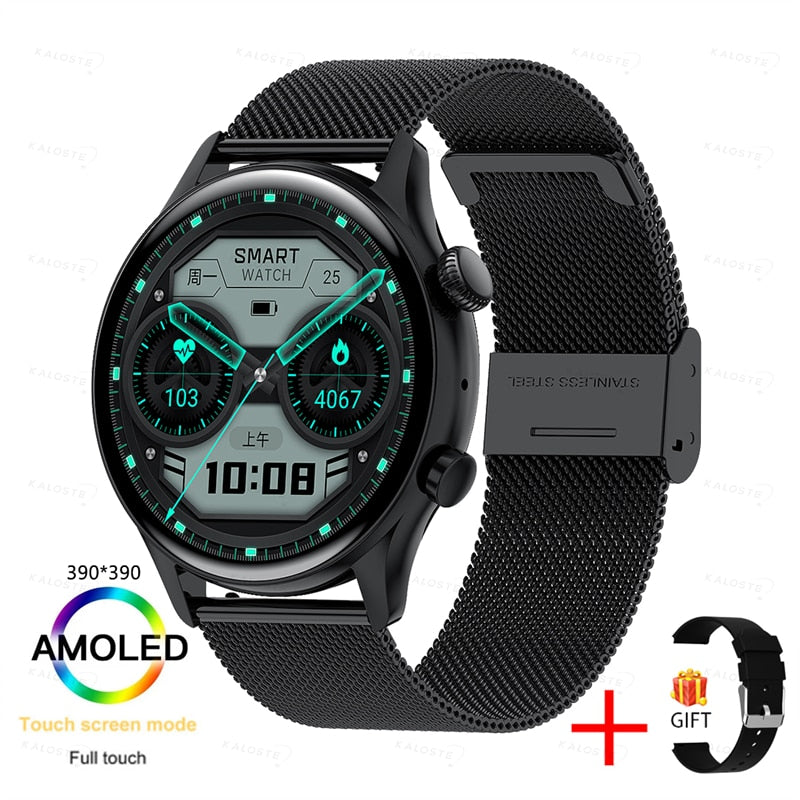 2022 NFC Smartwatch Women AMOLED HD Screen Always Display The Time Bluetooth Call IP68 Waterproof Smart Watch For Samsung Huawei