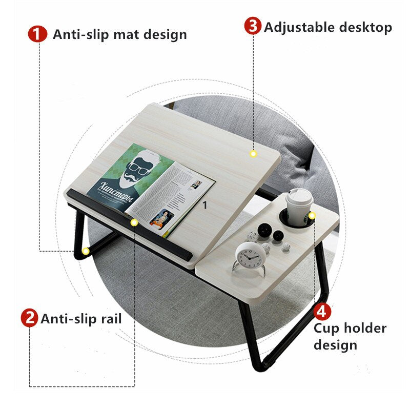 Organizers Desk Gadget Folding Table for Writing Office Desks Foldable Study Desk Storage Furniture Tables Computer Room Offices